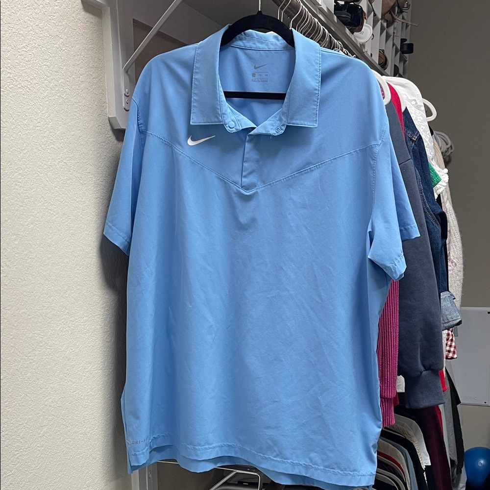 Nike Men's Light Blue Polo Shirt